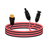 Leehitech 1M Solar Connector to XT60 Charge Extension Cable, 12AWG XT60 to MC4 Adapter Cable for LiFePO4 Battery, RV Portable Power Station, Ecoflow Solar Generator, Solar System