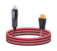Leehitech 1M XT60 to 12V/24V Cigarette Lighter Cable, 14AWG Cigarette Lighter Plug to XT60 Female Cable with LED Indicator Light for Solar System, Power station, Car, Motorcycle