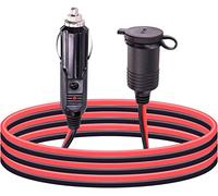 Leehitech 3M 12V/24V Car Cigarette Lighter Extension Cable Cord