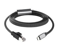 Leehitech 3M/9.84FT Gigabit USB C to Ethernet Cable, 1000M High Speed Type C to RJ45 Ethernet Cable, Plug and Play, No Delay for Smartphone, Laptop, PC, MacBook, Switch, Windows, macOS, Linux