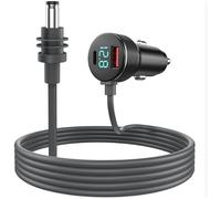Leehitech 3M/9.8FT 3 in 1 Starlink Mini Cable, IP68 Waterproof Starlink Mini Car Charger DC Power Cable with PD+USB A Ports and Digital Display for 12V-24V Trucks, Cars and Vehicle Equipment