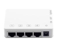 Leehitech 4 Ports 1000M PoE Repeater with IEEE 802.3af/at Standard, 30W 1 in 2 Out PoE Extender,100M Ultra Long Distance Signal Extende and Power Supply for IP Camera/PoE Devices/Wireless Device