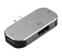 Leehitech USB C Hub, 3-in-1 USB C to HDMI Multiport Adapter with 480Mbps USB 2.0, PD 100W Charging Port Plug and Play for iPhone 16/15 Series, iPad Pro, MacBook Air/Pro, Galaxy, Dell, Steam Deck