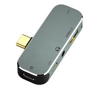 Leehitech USB C Hub, 5-in-1 USB C Multiport Adapter with 5Gbps USB 3.1 A, USB 2.0, Type C 2.1, 3.5mm Headphone Jack, PD 100W Port for iPhone 16/15 Series, iPad Pro, MacBook, Samsung Galaxy S24