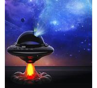 Leehui UFO Galaxy Projector Starry Night Light with Timer & Remote Control, 160° Adjustable Spaceman Nebula Star Projection Lamp with 9 Modes Gifts for Kid and Adult Bedroom Decor (UFO)