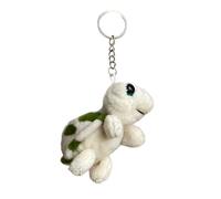 LEEINTO Cartoon Plush Turtle Charm Keychains Sweet Cute Pendant Car Keyring Backpack Decoration Fashion Jewelry For Women Girls