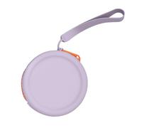 LEEINTO Cute Round Silicone Coin Purse Keychain Small Wallet Coin Storage Bag Solid Color Key Bag Headphone Case Zipper Pouch