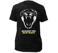 LEEKATO Against Me T Shirt Printed Black Graphic Top Tee for Men