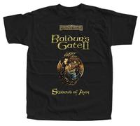 LEEKATO Baldur's Gate II Shadows of Amn, Computer Game T-Shirt Black