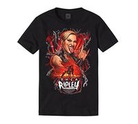 LEEKATO GUNDUZI Men's Black Rhea Ripley Chains T-Shirt Black Black