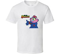 LEEKATO My Pet Monster Retro Cartoon T Shirt - White