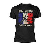 LEEKATO UK Subs 'Party in Paris' T Shirt - New Black