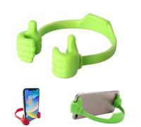 Leekeer Thumbs Up Adjustable Silicone Phone & Tablet Stand - Portable Hands-Free Lazy Holder for Office Desk, Kitchen Counter, Travel & Bedroom - Non-Slip E-Reader Stand for Video Calls(Green)