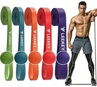 LEEKEY Resistance Bands, Exercise Bands Pull Up Assist Bands - Workout Bands Set - Mobility Band Powerlifting Bands for Men and Women Fitness Training, Physical Therapy,Home Workouts