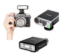 Leeki S12 Camera Flash Speedlite GN12 for Canon Sony Nikon Fujifilm Panasonic Olympus Pentax, Wireless with Hot Shoe 5600K 1%-100% Brightness Adjustment 1200mAh Portable Compact Mini Flash