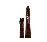 LEEKONENU Genuine Leather Watchband For IWC Portofino Chronograph Portugiese Women Watch Strap(Brown,16mm)