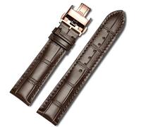 LEEKONENU Genuine leather watchband for Longines Master L2 Conquest Moon Phase L4 Elegant Flagship La Grande Classique watch straps(Brown b r,19mm)