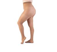 LEELA LAB Plus Size Tights for Women, 30 Denier, Plus Size Stockings for Curvy Women, Sheer, Durable and Comfortable - Made in Italy (Sand, 8)