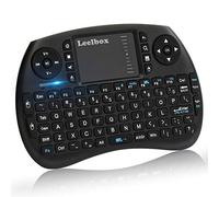 Leelbox Mini Wireless Touchpad keyboard with Built-in Rechargeable Battery,2.4GHz Multi-Media Portable Wireless Handheld Mini Keyboard for Raspberry Pi, Xbox 360, PC, PAD, Android TV Box, HTPC