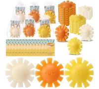Leelosp 30 Sets Here Comes the Son Baby Shower Favors Sunshine Soaps Sun Handmade Scented Soap with Thank You Cards and Organza Bags for Guests Baby Shower Party Game Prize Supplies Return Gifts