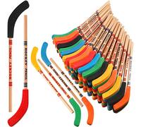 Leelosp 60 Pcs Hockey Pencils with Erasers Multicolor Hockey Stick Pencils Sports Pencil Sports Themed Party Favors for Fans Students School Prize Birthday Party Valentines Exchange Gifts