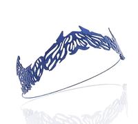 LEEMASING Blue Metal Cobra Shape Crown Creative Hair Accessories Adult Headband For Birthday, Valentine's Day, Christmas, Weddings, Halloween