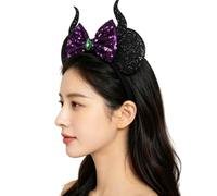 LEEMASING Mouse Deluxe Ears Headband Maleficent Halloween Headband For Halloween Cosplay Party Favor (04)