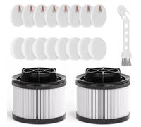 Leemone 18 PCS LVAC-300/LVAC-200 MAX Replacement Filter Kit for LEVOIT Cordless Stick Vacuum Cleaner LSV-V202PE-BUS & LSV-V211-AUS, 8 Felt + 8 Foam + 2 Post-Motor Filters