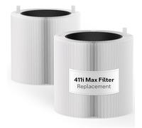 Leemone 2 Pack Genuine Blue Pure 411i Max & 411a Max Replacement Filter Compatible with Blueair Blue Pure 411i Max & 411a Max Air Purifier, Blue Pure F4MAX, H13 True HEPA & Filter