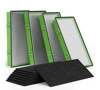 Leemone Aller-gen Remover Aer1 Filter Replacement for Holmes Air Pur-ifiers, HAPF300AP-U4(4 True HEPA Filters + 8 Carbon Booster Filters), 12 pack