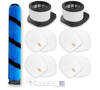 Leemone Kucbraly IZ462H Filter Replacements for Shark IZ462H IZ483H IZ482H IZ440H Vertex Cordless Stick Vacuum Cleaner, 2 HEPA Filters, 4 Foam & Felt Filters, 1 Brushroll, Part: XHF161H & 617FJ140