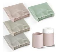 Leemone Pre-Filter Covers for Blueair Blue Pure 511i Max, 4 Pack | Washable Fabric Covers; Dust, Pollen & Pet Hair Pre-Filtration; Fog Grey, Beige, Green & Pink; Not for 511 or Mini Max