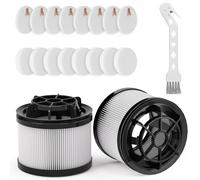 Leemone Vacuum Filter Replacement Compatible with Levoit LVAC-200 Cordless Stick Vacuum Cleaner, 8 Pre-Motor Filters 2 Post-Motor Filters & 1 Multi-Function Brush