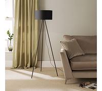 Leena Black Metal Tripod Floor Lamp