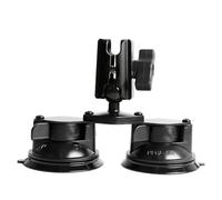 Leenconghui Dual Suction Cup Base with 1" Ball, Heavy Duty 2 Suction Car Mount Base Compatible with RAM B Size Mounts （Dual Suction Cup w 2.36” Arm）