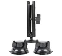 Leenconghui Dual Suction Cup Base with 1" Ball, Heavy Duty 2 Suction Car Mount Base Compatible with RAM B Size Mounts （Dual Suction Cup w 5.91” Arm）