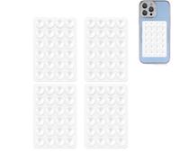 Leeneen Silicone Suction Phone Case Mount,Hands-Free Strong Grip Holder for Selfies and Videos,Non Slip Sticky Phone Grip for All Smartphone 4 Pcs (Transparent)