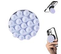 Leeneen Strong Magnetic Suction Cup Phone Grip Stand,Compatible Mag-Safe Phone Ring Holder with Kickstand,Secure Grip for Hands-Free Viewing,for iPhone and Android Phones (blue)