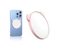 LeeneenMagnetic Selfie Mirror for Back Camera.0.3"Slim Cell Phone Convex Mirror for Magsafe Compatible with iPhone Android Samsung Smartphone,Mag-Safe Case & All Phones for Selfie (pink)
