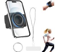 LeeneenMagnetic Wrist Phone Holder,360 °Rotatable Magnetic Belt Clip Universal Wrist N52 Magnetic&Telescopic Anti Drop Rope for Running Hiking Traveling Tactical Gear Plate Carrier Accessories