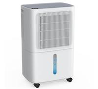 LEENON 12L Dehumidifiers for Home, 3 Mode Compressor Dehumidifiers for Laundry Drying, Quiet Sleep Mode, 24Hr Timer, Continuous Drainage, Auto Shut Off, Humidity Display, for Bedroom Bathroom Basement