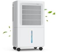 LEENON Dehumidifiers for Home 12L/Day Compressor Dehumidifier for Bedroom with Ultra-Quiet Sleep Mode Drying Clothes, Auto Off, 24H Timer, Continuous Drainage, Humidity Sensor, for Basement Home Damp