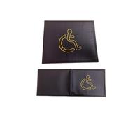 Leensy Disabled Blue Badge Holder Hologram Safe Parking Permit Display Cover Wallet (Chocolate Brown,)