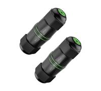 LEENUE IP68 Waterproof rj45 Coupler Cat6, Supports POE, 2 Pack | Gold-plated And Shielded Outdoor Ethernet Coupler for CAT6/CAT5E/CAT5 Network Cables, reusable