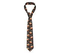 LEEOOL Mens Ties Ramen Noodle Soup Pattern Men's Neckties Art Neckties Suit Tie Business Casual Wedding Formal Tie