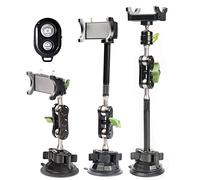 leepiya Universal Magic Arm Suction Car Phone Holder Mount for Windshield, Window, Dashboard - All Smartphones