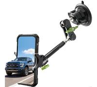 leepiya Universal Magic Arm Suction Car Phone Holder Mount for Windshield, Window, Dashboard - All Smartphones