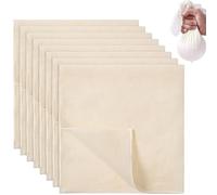 LEEQBCR 8 Pieces Food Gauze, Food Filter 40×40cm Cheese Cloth Cotton Washable Kitchen Filter, Cheese Filter Cloth, Juice, Tofu, Coffee