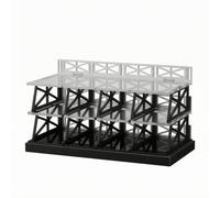 LeeQinersw 1:64 Scale Parking Lot Display Rack Stable 1:64 Scale Parking Garage Display Modern Three-Tier Toy Car Storage Rack for Hobbyists, Collector Showcases