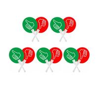 LeeQinersw 10 Pieces Classroom Voting Paddle with Double-Sided Printing Quiet Double-Sided Voting Paddle Bendable True False Signs for Quizzes